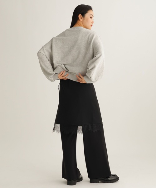 studio CLIP（スタディオクリップ）の「【daily CLIP × holiday】短丈スウェットプルオーバー（スウェット・レディース・グレー/ホワイト・FREE）」の17枚目の写真