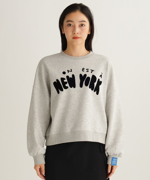 studio CLIP（スタディオクリップ）の「【daily CLIP × holiday】短丈スウェットプルオーバー（スウェット・レディース・グレー/ホワイト・FREE）」の18枚目の写真