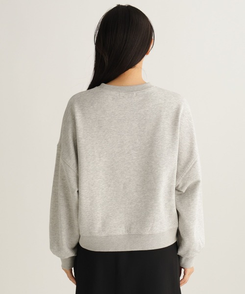studio CLIP（スタディオクリップ）の「【daily CLIP × holiday】短丈スウェットプルオーバー（スウェット・レディース・グレー/ホワイト・FREE）」の20枚目の写真