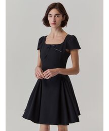 LETQSTUDIO（レチケットスタジオ）の「Puffy mini dress, black（ワンピース）」