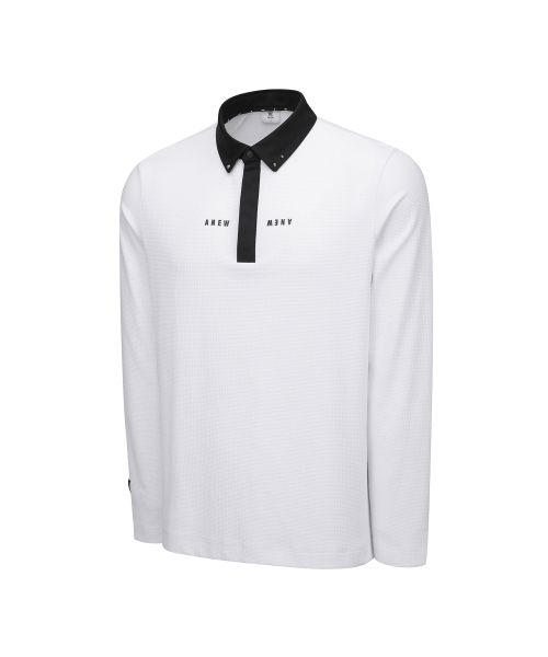 ANEW GOLF（アニューゴルフ）の「M LOGO POINT L/TS_OW（ポロシャツ・メンズ・その他・MEDIUM/LARGE/X-LARGE/XX-LARGE/XXX-LARGE）」の3枚目の写真