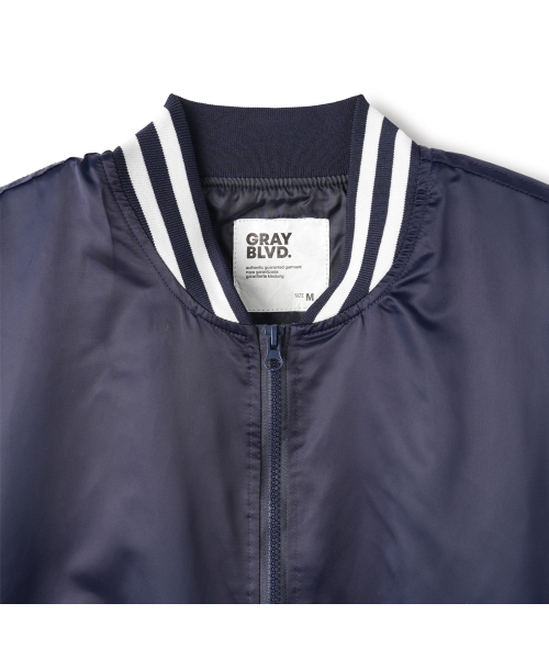 GRAYBLVD(グレイブラバット)の「ティティバスティジャケット GKAJK63(NAVY)(スタジャン・レディース・ネイビー・MEDIUM/LARGE)」の3枚目の写真