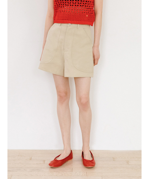 TINKNIT(ティンニット)の「カットラインコットンショーツ_ベージュ(その他パンツ・レディース・その他・SMALL/MEDIUM)」の1枚目の写真