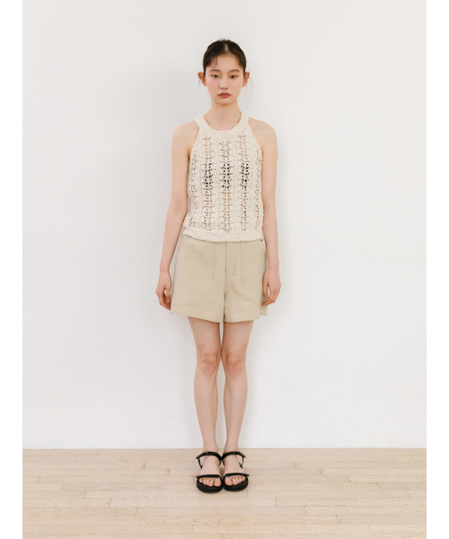 TINKNIT(ティンニット)の「カットラインコットンショーツ_ベージュ(その他パンツ・レディース・その他・SMALL/MEDIUM)」の2枚目の写真