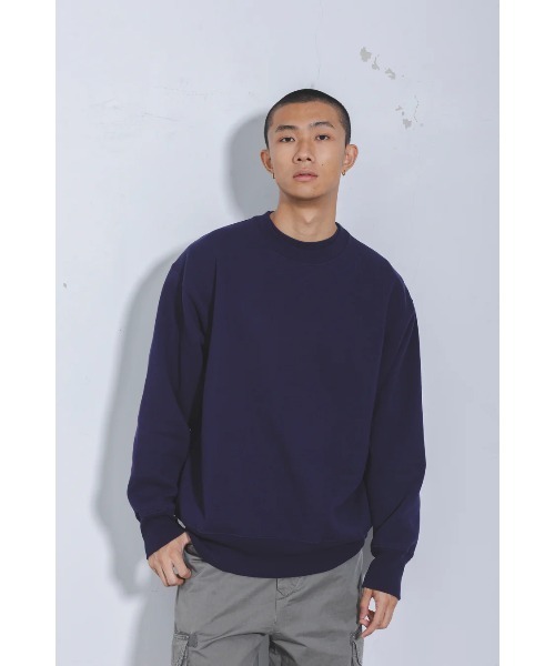 GOAT（ゴート）の「GOAT / FLEECE CREW NECK SWEAT 15.5oz（スウェット・メンズ・スミクロ/ネイビー/チャコールグレー/クリーム/ダークグリーン/アッシュ/ヘザーグレー/ホワイト/バーガンディー/ブラック/オリーブ/サックスブルー・S/M/L/XL/XS）」の10枚目の写真