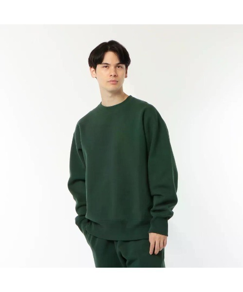 GOAT（ゴート）の「GOAT / FLEECE CREW NECK SWEAT 15.5oz（スウェット・メンズ・スミクロ/ネイビー/チャコールグレー/クリーム/ダークグリーン/アッシュ/ヘザーグレー/ホワイト/バーガンディー/ブラック/オリーブ/サックスブルー・S/M/L/XL/XS）」の8枚目の写真