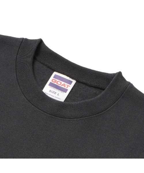 GOAT（ゴート）の「GOAT / FLEECE CREW NECK SWEAT 15.5oz（スウェット・メンズ・スミクロ/ネイビー/チャコールグレー/クリーム/ダークグリーン/アッシュ/ヘザーグレー/ホワイト/バーガンディー/ブラック/オリーブ/サックスブルー・S/M/L/XL/XS）」の21枚目の写真