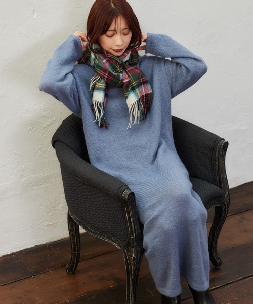 mysty woman(ミスティウーマン)の「【WEB限定】エヴリデイワンピース 636520(ワンピース・レディース・ピンク/ブラウン/ピンクベージュ/ライトブルー/ブラック/チャコールグレー/グレー/イエロー・FREE)」の6枚目の写真