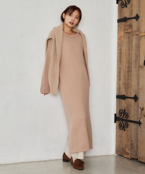 mysty woman(ミスティウーマン)の「【WEB限定】エヴリデイワンピース 636520(ワンピース・レディース・ピンク/ブラウン/ピンクベージュ/ライトブルー/ブラック/チャコールグレー/グレー/イエロー・FREE)」の20枚目の写真