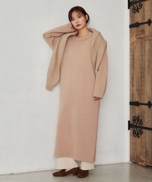 mysty woman(ミスティウーマン)の「【WEB限定】エヴリデイワンピース 636520(ワンピース・レディース・ピンク/ブラウン/ピンクベージュ/ライトブルー/ブラック/チャコールグレー/グレー/イエロー・FREE)」の21枚目の写真