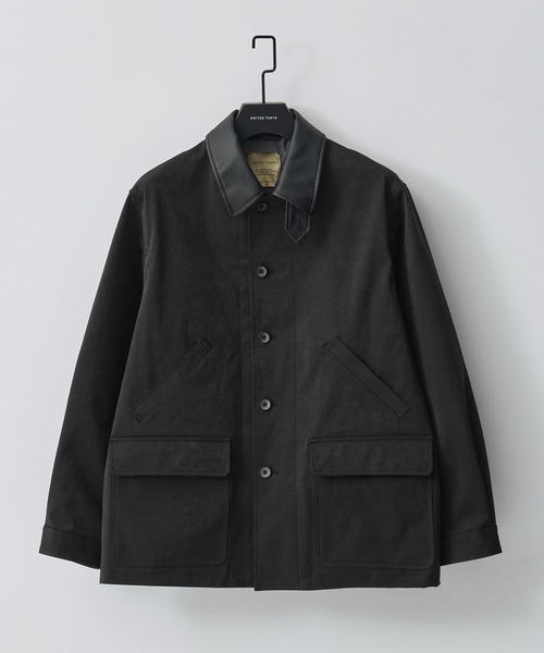 UNITED TOKYO(ユナイテッドトウキョウ)の「【数量限定】×EX DOLPHIN HUNTING JACKET(カバーオール・メンズ・ダークグリーン/ブラック・2/1)」の2枚目の写真