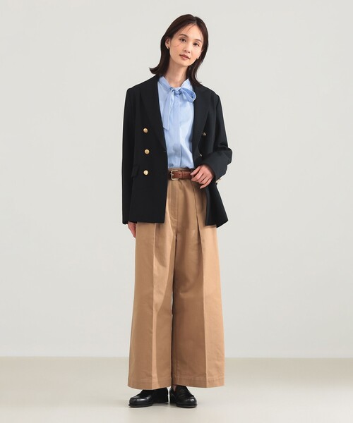 Demi-Luxe BEAMS（デミルクス ビームス）の「【セレモニー・フォーマル】コットン リボンタイ シャツ（シャツ/ブラウス・レディース・その他7/ブラウン系その他/ホワイト・36/38）」の20枚目の写真