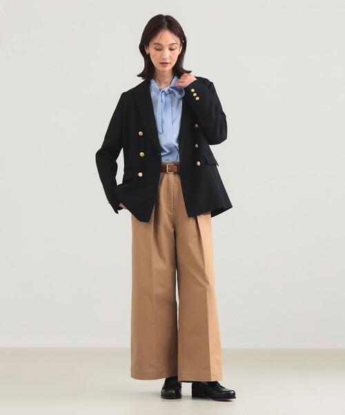 Demi-Luxe BEAMS（デミルクス ビームス）の「【セレモニー・フォーマル】コットン リボンタイ シャツ（シャツ/ブラウス・レディース・その他7/ブラウン系その他/ホワイト・36/38）」の21枚目の写真