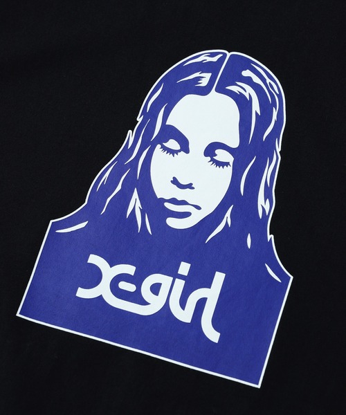 X-girl(エックスガール)の「FACE S/S TEE(Tシャツ/カットソー・レディース・ホワイト/ベージュ/ブラック・S/M/L)」の15枚目の写真