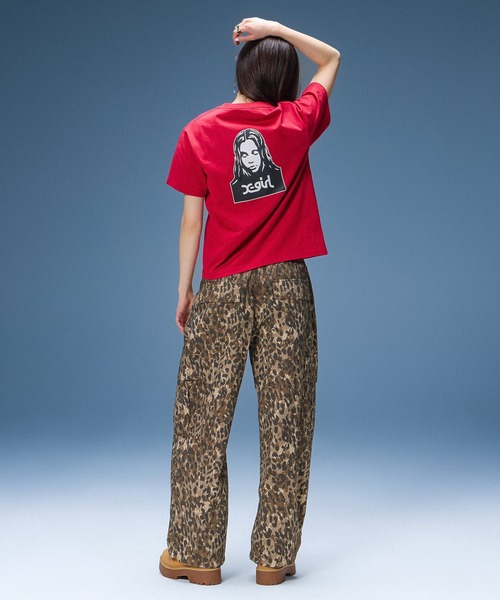 X-girl(エックスガール)の「FACE S/S TEE(Tシャツ/カットソー・レディース・ホワイト/ベージュ/ブラック・S/M/L)」の19枚目の写真