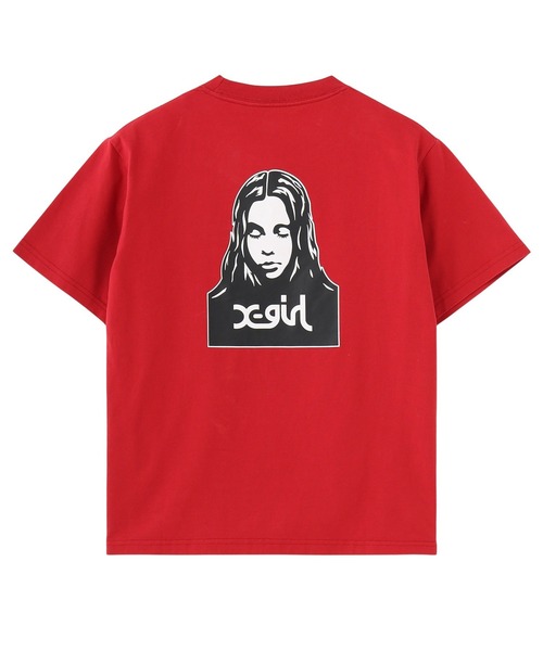 X-girl(エックスガール)の「FACE S/S TEE(Tシャツ/カットソー・レディース・ホワイト/ベージュ/ブラック・S/M/L)」の20枚目の写真