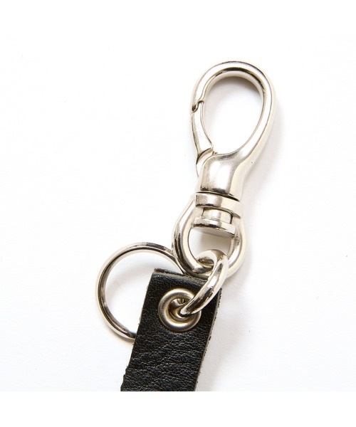 CALEE(キャリー)の「STUDS LEATHER SHORT KEY RING(財布・メンズ・ブラック・FREE)」の3枚目の写真