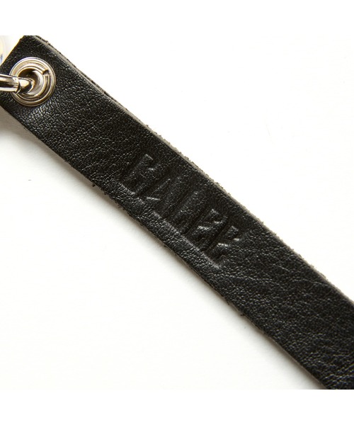 CALEE(キャリー)の「STUDS LEATHER SHORT KEY RING(財布・メンズ・ブラック・FREE)」の5枚目の写真