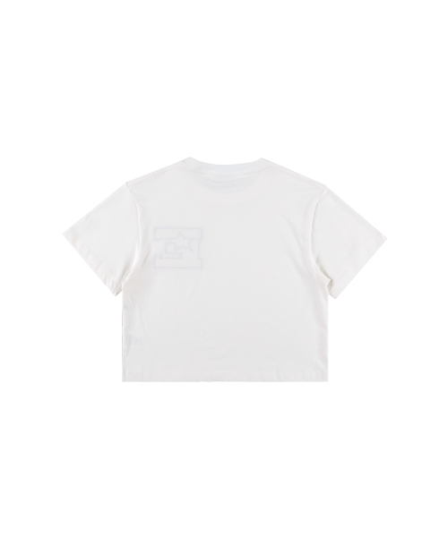 EPISODE UNTITLED(エピソードアンタイトルド)の「カモフラージュクロップTシャツホワイト(Tシャツ/カットソー・レディース・ホワイト・FREE)」の3枚目の写真