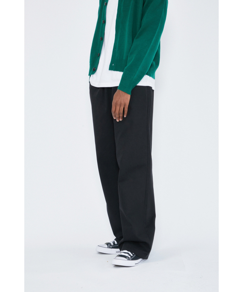 WHOLOVESART（フーラブズアート）の「one-tuck wide banding cotton pants black（その他パンツ・メンズ・その他・LARGE）」の2枚目の写真