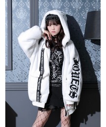 ゴシックフリルレースアップケープコート（その他アウター）｜NOEMIE