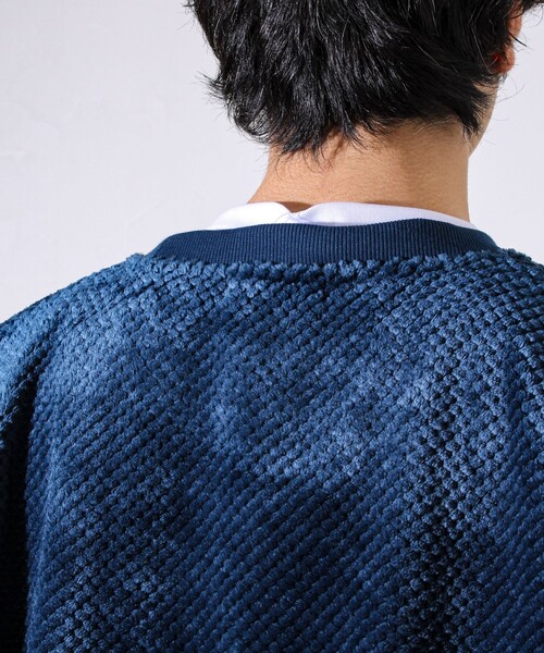 GLOSTER（グロスター）の「【とろける暖かさ】パイナップルフリースクルーネックスウェット（スウェット・メンズ・ネイビー/ベージュ/ブラック・M/L/S）」の14枚目の写真