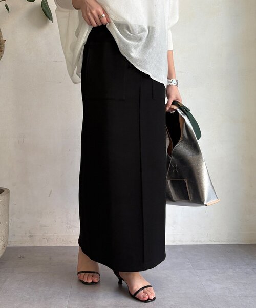 DouDou（ドゥドゥ）の「コットンダンボールタイトスカート（スカート・レディース・ベージュ/グレー/ブラック・FREE）」の10枚目の写真