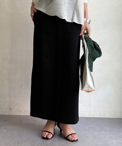 DouDou（ドゥドゥ）の「コットンダンボールタイトスカート（スカート・レディース・ベージュ/グレー/ブラック・FREE）」の11枚目の写真