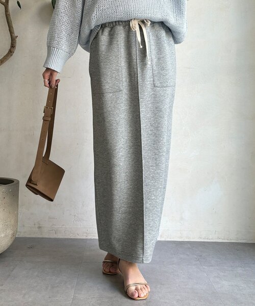 DouDou（ドゥドゥ）の「コットンダンボールタイトスカート（スカート・レディース・ベージュ/グレー/ブラック・FREE）」の19枚目の写真