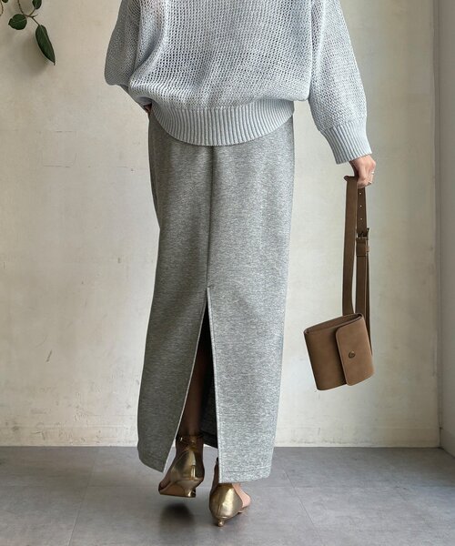 DouDou（ドゥドゥ）の「コットンダンボールタイトスカート（スカート・レディース・ベージュ/グレー/ブラック・FREE）」の21枚目の写真