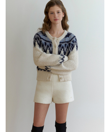 RE_L（リエル）の「Lodge nordic knit cardigan (cream)（カーディガン/ボレロ）」