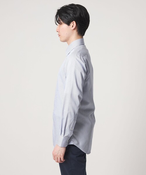 A DAY IN THE LIFE UNITED ARROWS(アデイインザライフユナイテッドアローズ)の「ツイル ストライプ セミワイドカラーシャツ-イージーケア-<A DAY IN THE LIFE>(シャツ/ブラウス・メンズ・ロイヤルブルー・38cm/40cm/39cm/41cm/37cm/42cm)」の12枚目の写真