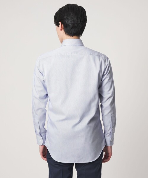 A DAY IN THE LIFE UNITED ARROWS(アデイインザライフユナイテッドアローズ)の「ツイル ストライプ セミワイドカラーシャツ-イージーケア-<A DAY IN THE LIFE>(シャツ/ブラウス・メンズ・ロイヤルブルー・38cm/40cm/39cm/41cm/37cm/42cm)」の2枚目の写真