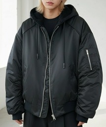 A'GEM/9 × .kom 『A'gem/エージェム』Boa Lined MA-1 Hoodie Blouson