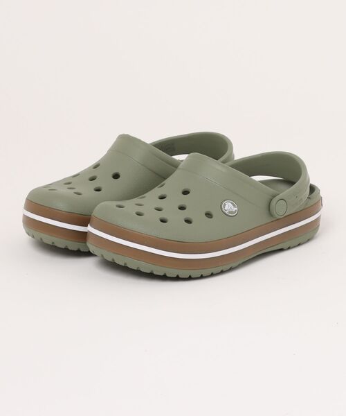 crocs（クロックス）の「クロックス　クロックバンド ガム クロッグ / crocs Crocband Gum Clog（サンダル・レディース・ブラック/アイボリー/オリーブ/ネイビー・28cm/29cm/22cm/23cm/24cm/25cm/26cm/27cm）」の3枚目の写真