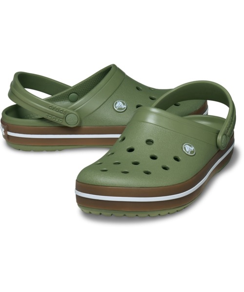 crocs（クロックス）の「クロックス　クロックバンド ガム クロッグ / crocs Crocband Gum Clog（サンダル・レディース・ブラック/アイボリー/オリーブ/ネイビー・28cm/29cm/22cm/23cm/24cm/25cm/26cm/27cm）」の11枚目の写真