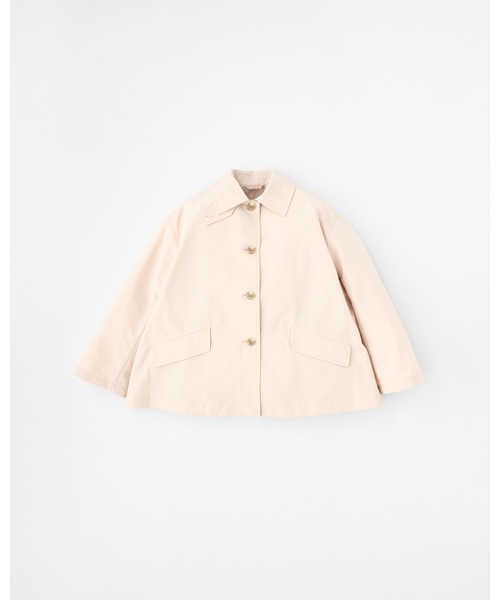 Traditional Weatherwear(トラディショナルウェザーウェア)の「LINTON SHORT(ステンカラーコート・レディース・ベージュ系その他/ネイビー・32)」の1枚目の写真