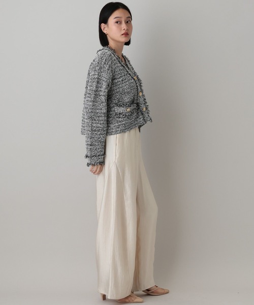 A part by（アパートバイ）の「フリンジツイードニットVネックカーディガン（カーディガン/ボレロ・レディース・オフホワイト/ブルー/ブラック系その他2・FREE）」の17枚目の写真