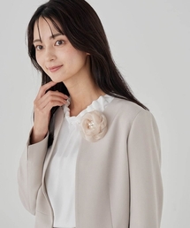 a.v.v（アーヴェヴェ）の「チュールフラワーコサージュ（ブローチ/コサージュ）」