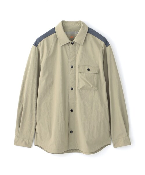 ECOALF(エコアルフ)の「ACT シャツ カバーオール 【日本限定】(シャツ/ブラウス・メンズ・グレー系その他2/グリーン系その他2/ブラック・L/S/M)」の3枚目の写真