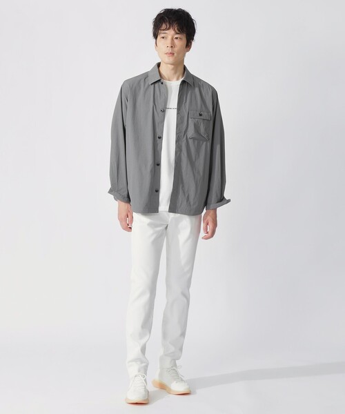 ECOALF(エコアルフ)の「ACT シャツ カバーオール 【日本限定】(シャツ/ブラウス・メンズ・グレー系その他2/グリーン系その他2/ブラック・L/S/M)」の5枚目の写真