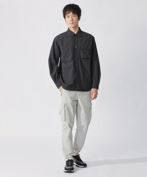 ECOALF(エコアルフ)の「ACT シャツ カバーオール 【日本限定】(シャツ/ブラウス・メンズ・グレー系その他2/グリーン系その他2/ブラック・L/S/M)」の8枚目の写真