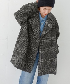 ビッグヘリンボーンミドルコート【MAISON SPECIAL/メゾンスペシャル
