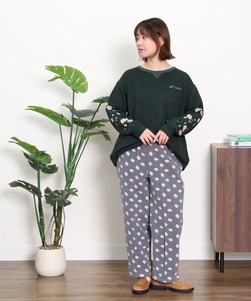 Emago(イマゴ)の「EMAGO ドット柄ニードルパンチパンツ(その他パンツ・レディース・チャコールグレー/グリーン/ブラウン・FREE)」の22枚目の写真