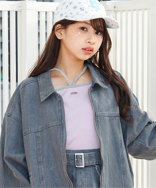 algy(アルジー)の「リブロンT(Tシャツ/カットソー・キッズ・ピンク/ブラック/オフホワイト・160/150/140/130)」の1枚目の写真