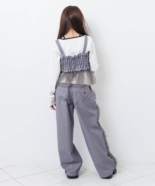 algy(アルジー)の「リブロンT(Tシャツ/カットソー・キッズ・ピンク/ブラック/オフホワイト・160/150/140/130)」の5枚目の写真