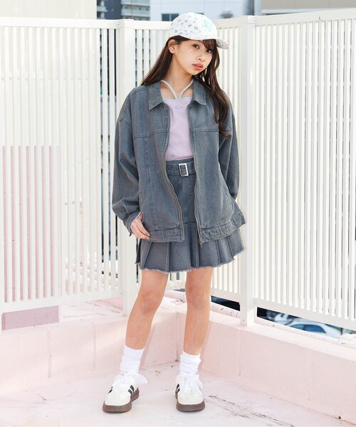 algy(アルジー)の「リブロンT(Tシャツ/カットソー・キッズ・ピンク/ブラック/オフホワイト・160/150/140/130)」の7枚目の写真