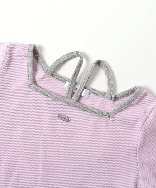 algy(アルジー)の「リブロンT(Tシャツ/カットソー・キッズ・ピンク/ブラック/オフホワイト・160/150/140/130)」の10枚目の写真