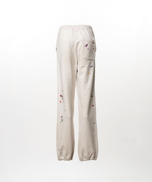 Maison MIHARA YASUHIRO（メゾンミハラヤスヒロ）の「Kids Sticker Printed Sweat Pants（スウェットパンツ・レディース・ホワイト/ブラック・36/38）」の3枚目の写真