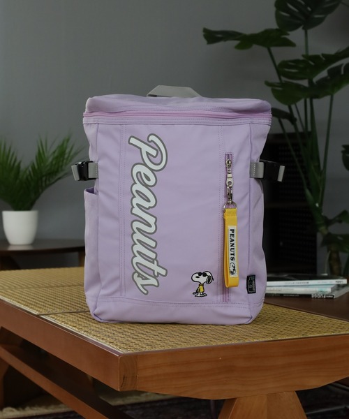 PEANUTS（ピーナッツ）の「SNOOPY スヌーピー ボックスリュック（バックパック/リュック・キッズ・ライトブルー/ブラック/ブラック系/パープル・FREE）」の13枚目の写真
